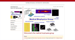 Desktop Screenshot of medbiophysics.uni-hd.de