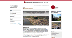 Desktop Screenshot of knowledgeandspace.uni-hd.de