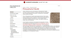 Desktop Screenshot of philosophische-fakultaet.uni-hd.de