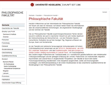 Tablet Screenshot of philosophische-fakultaet.uni-hd.de