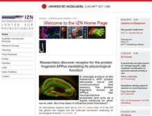 Tablet Screenshot of izn.uni-hd.de
