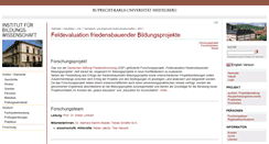 Desktop Screenshot of friedensbildung.uni-hd.de