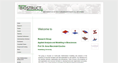 Desktop Screenshot of biostruct.uni-hd.de